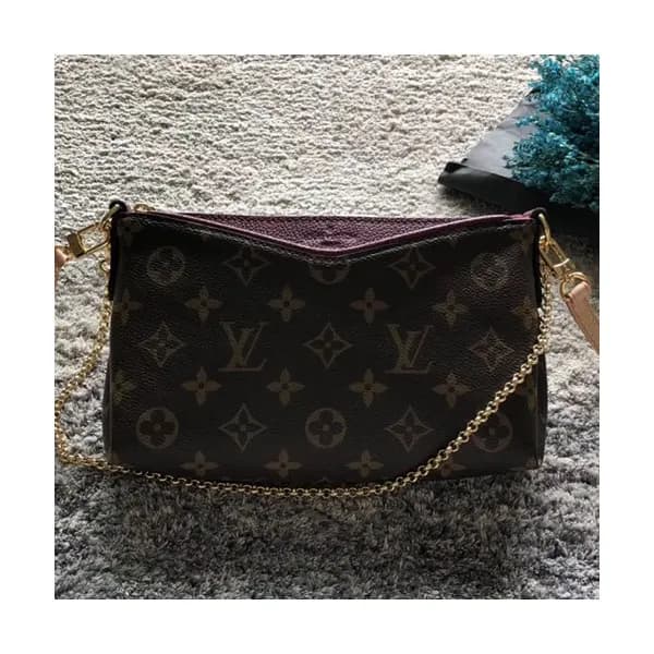 Louis Vuitton Pallas Clutch Shoulder Bag,23cm - 루이… - 1