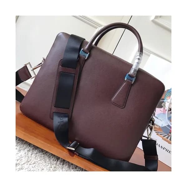 Prada Saffiano Mens Business Bag ,36CM - 프라다 사피아노 … - 1