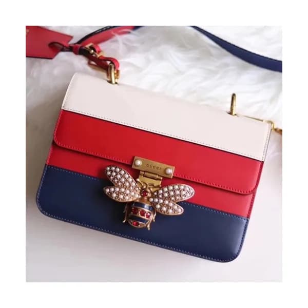 Gucci Queen Margaret Leather Shoulder Bag,22.5CM -… - 1