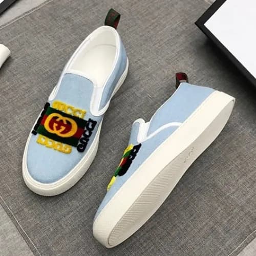Gucci 2019 Mens GG Embroidery Logo slip-on - 구찌 남성… - 1