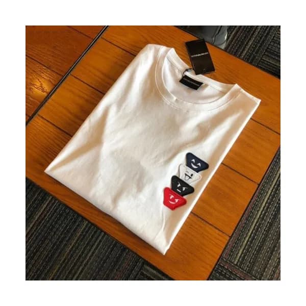 Emporio Armani 2019 Mens Crew - neck Cotton Short … - 1