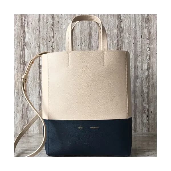 Celine Vertical Cabas Leather Tote Shoulder Bag,27… - 1