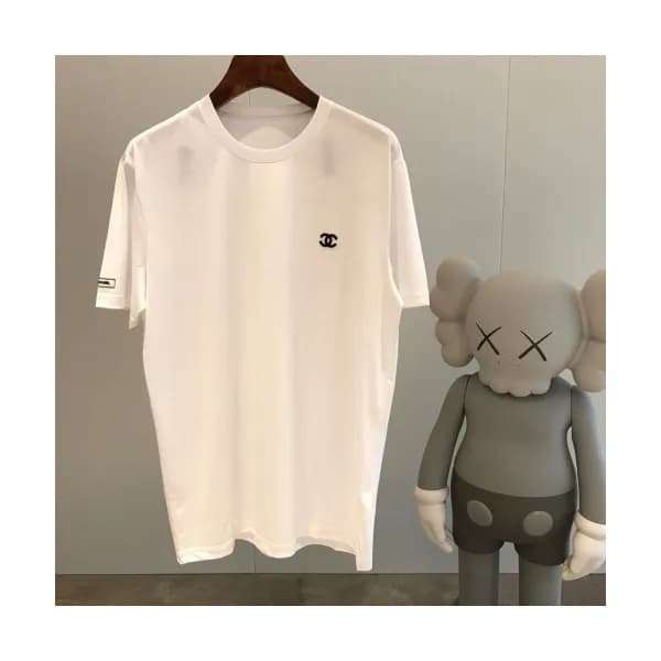 Chanel 2019 Mens Logo Crew - neck Cotton Short Sle… - 1