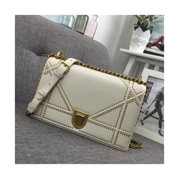 Dior 2019 Dior Rama Leather Chain Shoulder Bag ,25… - 1