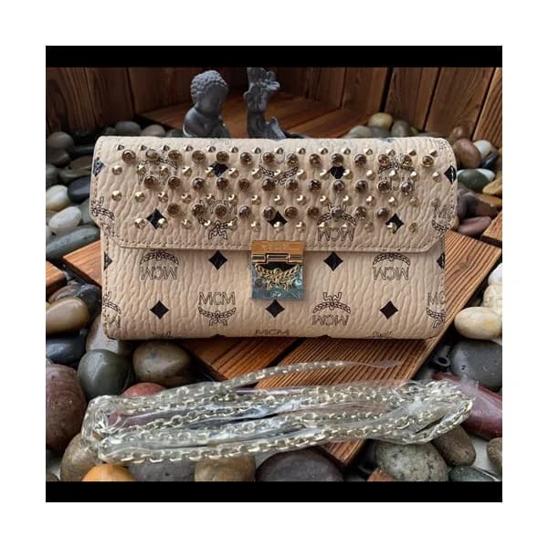 MCM 2019 Millie Visetos Chain Shoulder Cross Bag,2… - 1