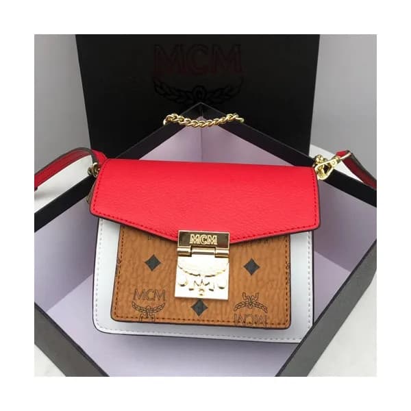 MCM 2019 Millie Visetos Shoulder Cross Bag,21cm - … - 1