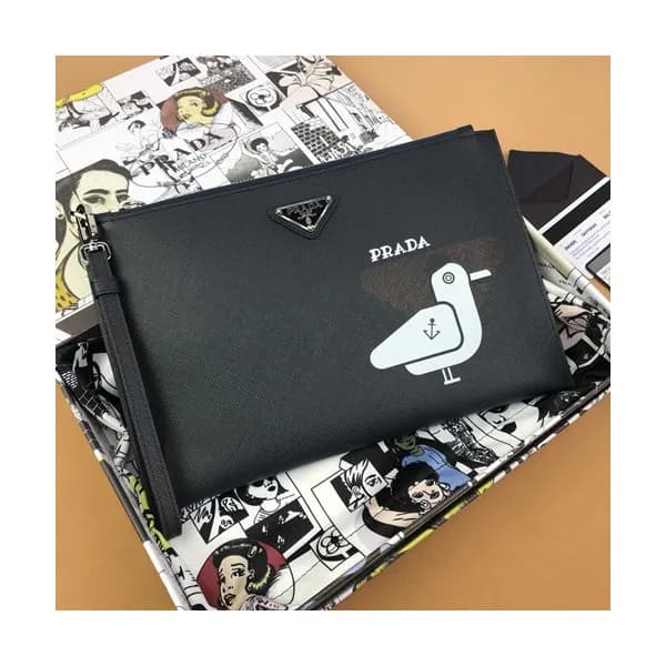 Prada 2019 Mens Clutch Bag ,28CM - 프라다 2019 남성용 클러… - 1