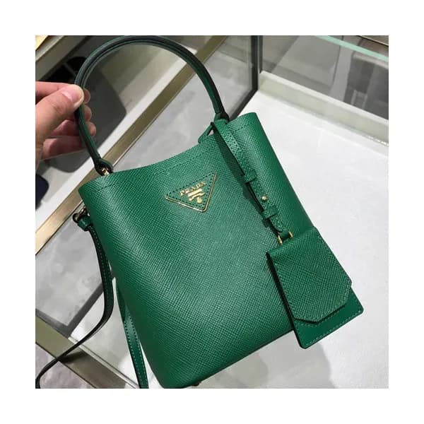 Prada 2019 Double Small Saffiano Tote Shoulder Bag… - 1