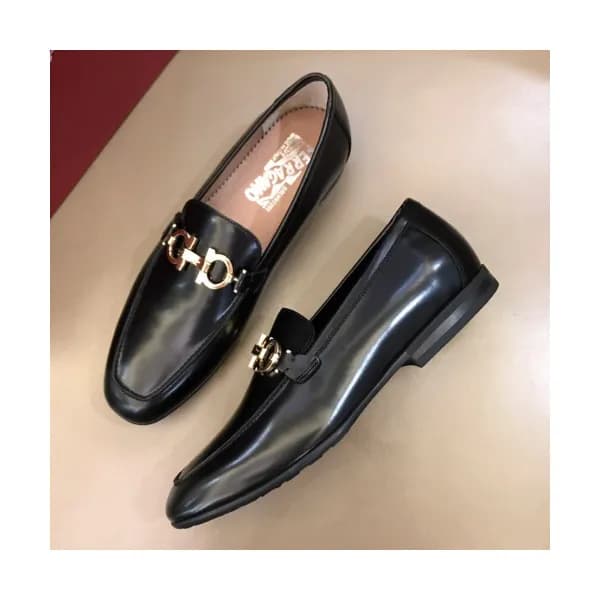Ferragamo 2018 Mens Gancio Leather Loafer - 페라가모 남… - 1