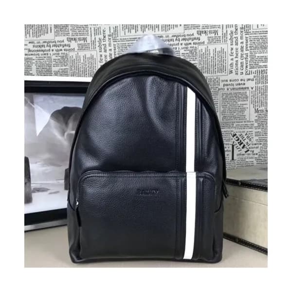 Bally 2019 Leather Back Pack,42cm - 발리 2019 레더 남성… - 1