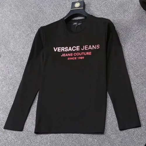 Versace 2019 Mens Cotton T-shirt - 베르사체 남성 코튼 긴팔티셔… - 1