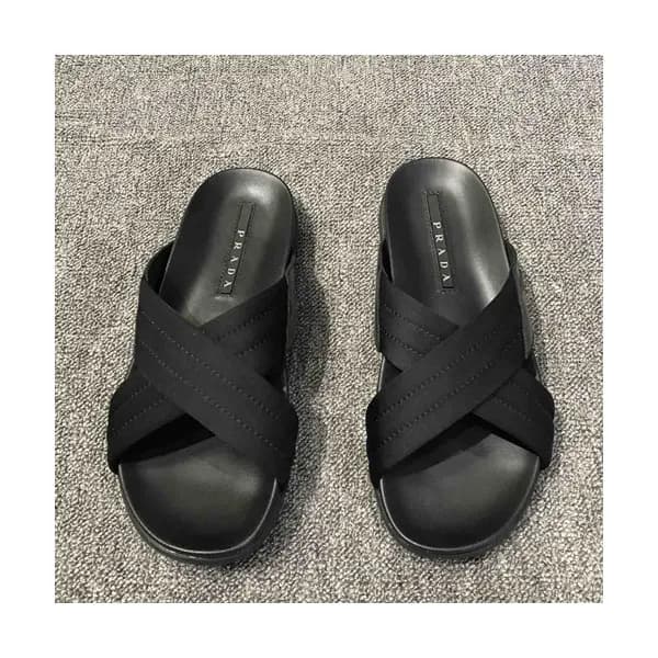 Prada 2019 Mens Leather Slipper - 프라다 2019 남성용 레더 … - 1