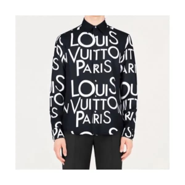 Louis vuitton 2019 Mens Logo Slim Fit Cotton shirt… - 1
