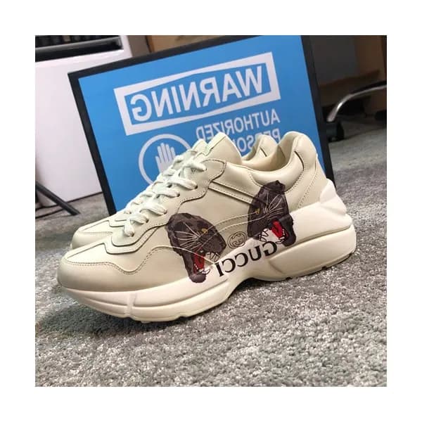 Gucci 2019 Mm/Wm Leather Sneakers - 구찌 2019 남여공용 레… - 1