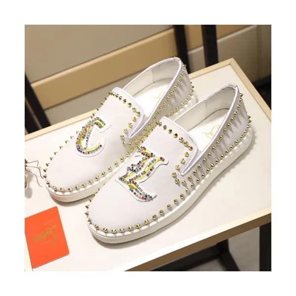 Christian Loubutin 2019 Mens Leather Slip On - 크리… - 1