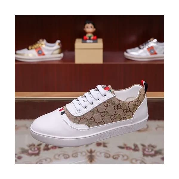 Gucci 2019 Mens Leather & Canvas Sneakers - 구찌 201… - 1