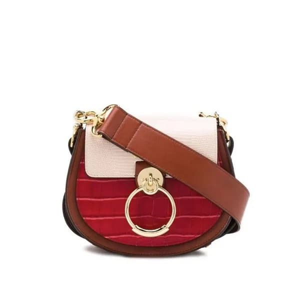 Chole 2019 Tess Leather Shoulder Bag, 20.5cm - 끌로… - 1