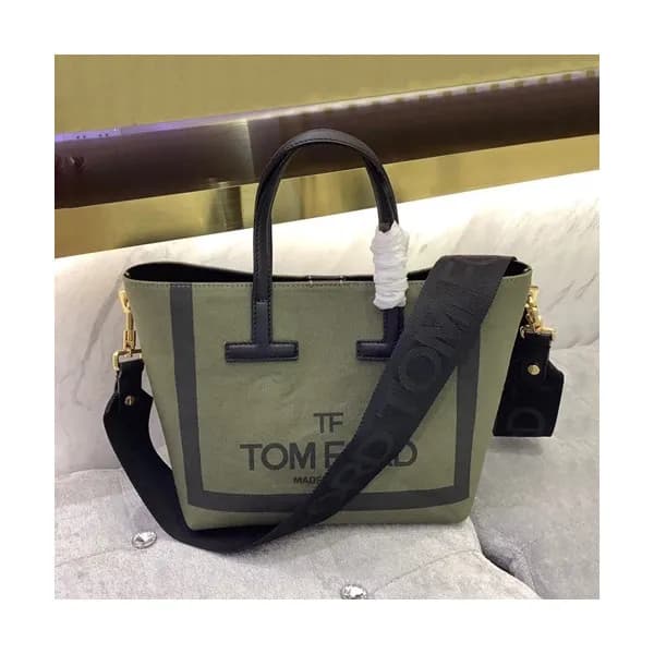 Tom Ford 2019 Denim Tote Shoulder Shopper Bag,24cm… - 1