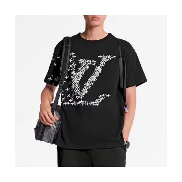Louis vuitton 2019 Mens Crew -neck Cotton Short Sl… - 1
