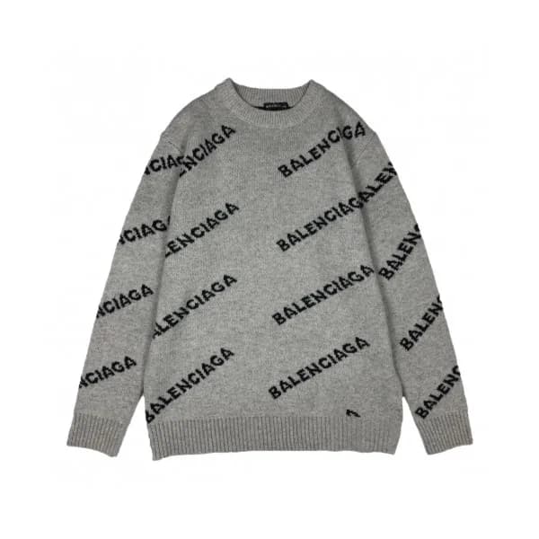 Balenciaga 2019 Mm/Wm Logo Crew - neck Sweater - 발… - 1