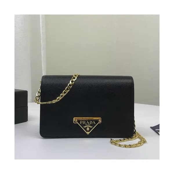 Prada 2020 Leather Chain Shoulder Cross Bag ,18C… - 1