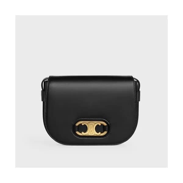 Celine 2020 Maillon Triomphe Leather Shoulder Bag,… - 1