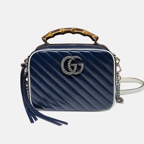 Gucci 2020 Marmont Bamboo Tote Shoulder Bag,22CM -… - 1