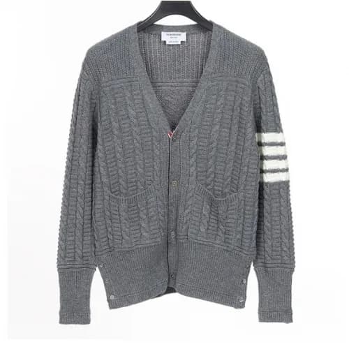 [톰브라운]Thom Browne 2020 Mens Strap V-neck Cardigan … - 1