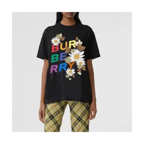 Burberry Mm/Wm Logo Cotton Short Sleeved Tshirts -… - 1