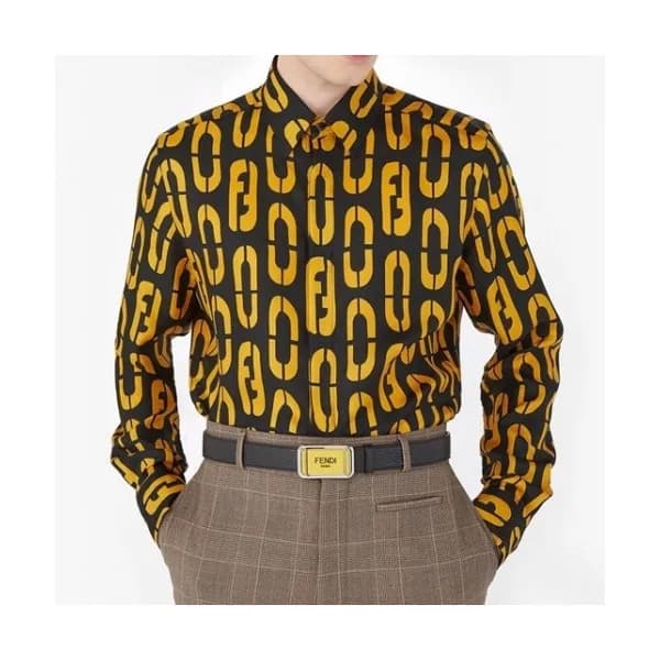 Fendi 2021 Mens Logo Buesiness Cotton Tshirts - 펜디… - 1