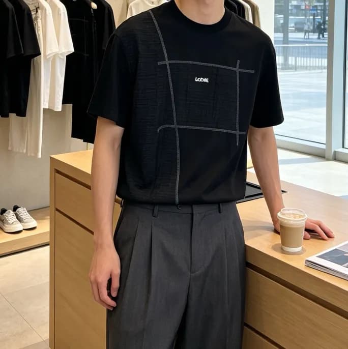 [로에베]Loewe 2021 Mens Smile Short Sleeved Tshirts -… - 1