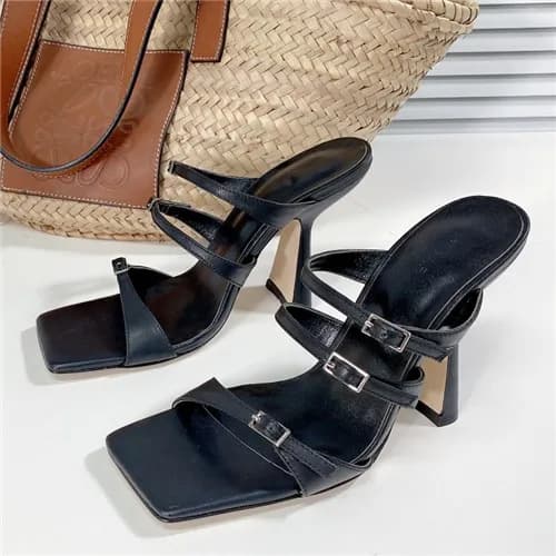 [올여름 잇템]By Far 2021 Women's Leather High Heel … - 1