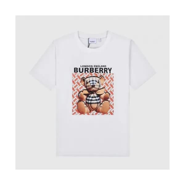 Burberry Mm/Wm Logo Cotton Short Sleeved Tshirts … - 1