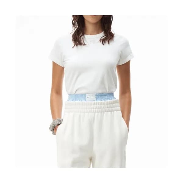 Alexsander Wang Womens Short Sleeved Tshirts White… - 1