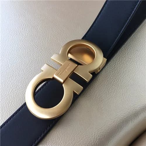 Salvatore Ferragamo 2021 Men's Leather Belt,3.… - 1