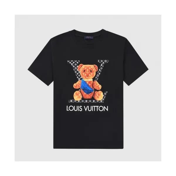 Louis vuitton Mm/Wm Logo Short Sleeved Tshirts Bl… - 1