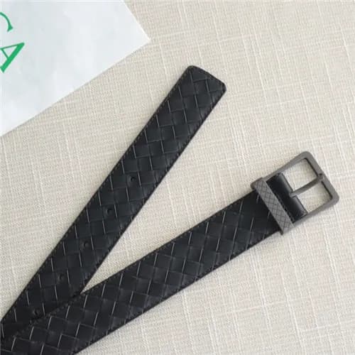 Bottega Veneta 2021 Men's Leather Belt,3.5cm,B… - 1