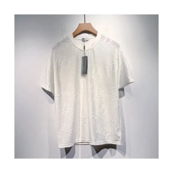 Dior Mm/Wm Casual Crew-neck Short Sleeved Tshirts… - 1