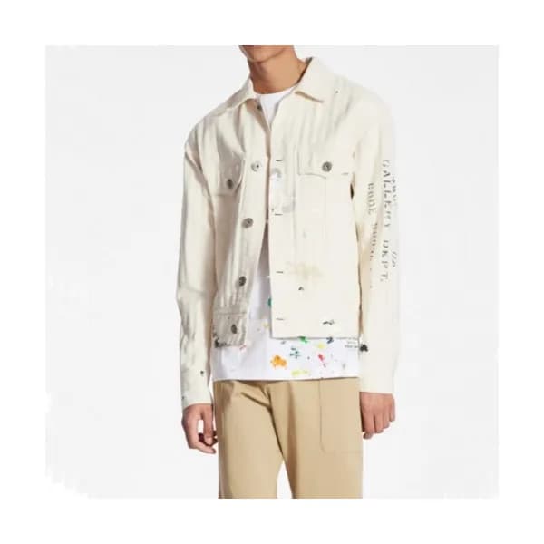 LANVIN Mens Jackets Ivory - 랑방 2021 남성 로고 자켓 - Lan… - 1