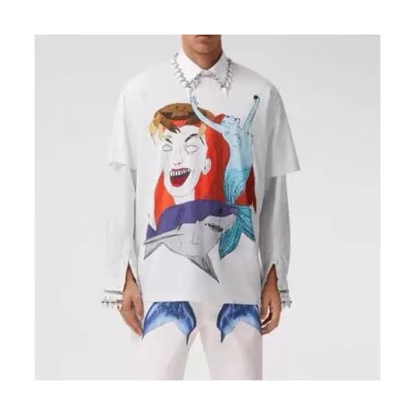 Burberry Mm/Wm Logo Cotton Short Sleeved Tshirts … - 1