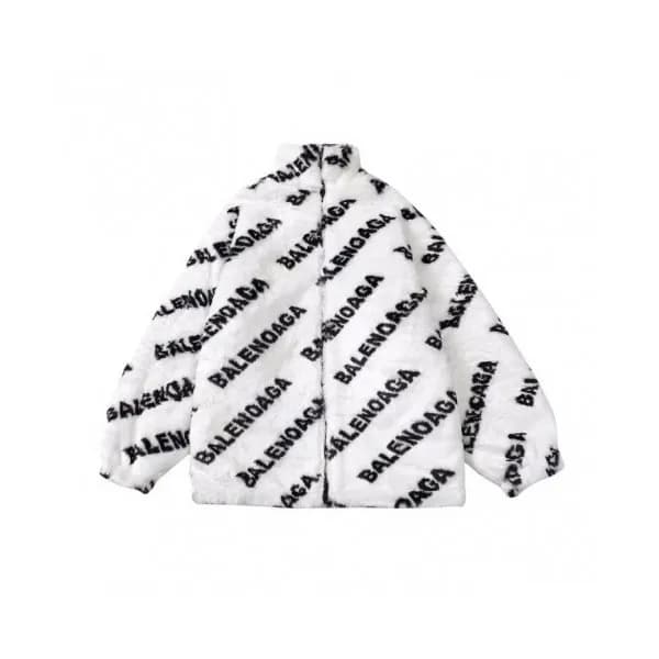 Balenciaga Mens Logo Casual Jackets White - 발렌시아가… - 1
