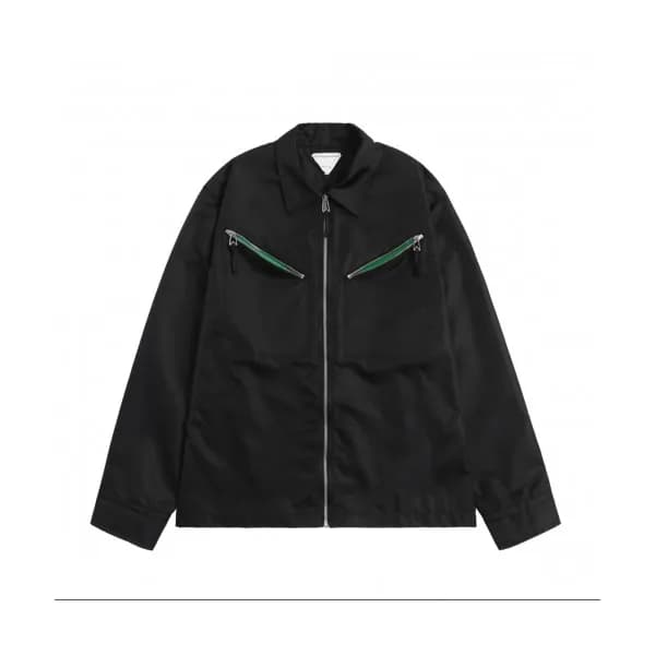 Bottega Veneta Unisex Casual Jackets Black - 보테가베네… - 1