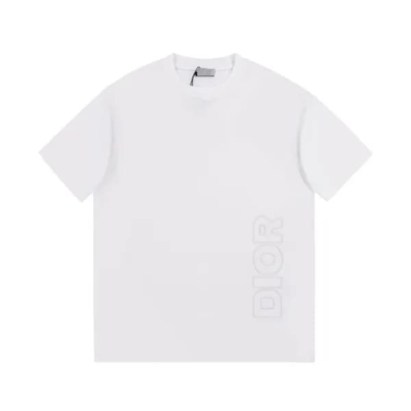 디올 남성 크루넥 화이트 반팔티 - Mens White Tshirts - dio01755x - 1