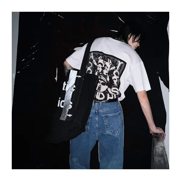 지방시 남/녀 크루넥 화이트 반팔티 - Unisex White Tshirts - giv08… - 1