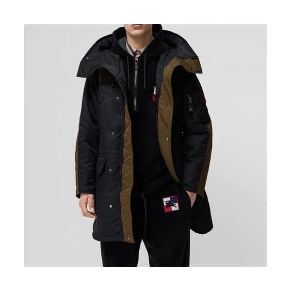 버버리 남성 블랙 다운 코트 - Burberry Mens Black Coats - bur0… - 1