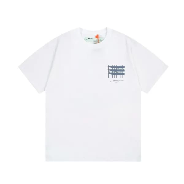 오프화이트 남/녀 모던 화이트 반팔티 - Off white Unisex White Tshi… - 1
