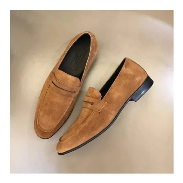 에르메네질도 제냐 남성 카멜 로퍼 - Ermenegildo Zegna Mens Camel … - 1
