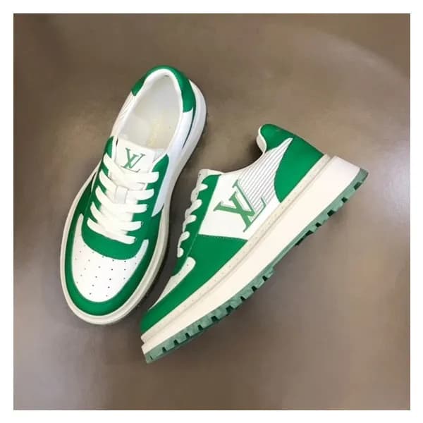 루이비통 남성 그린 스니커즈 - Louis vuitton Mens Green Sneaker… - 1