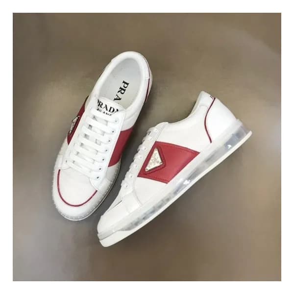 프라다 남성 레드 스니커즈 - Prada Mens Red Sneakers - pr395x - 1