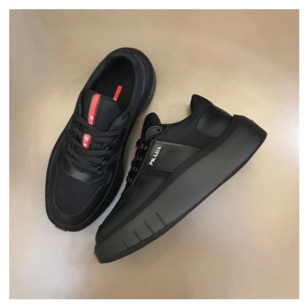 프라다 남성 블랙 스니커즈 - Prada Mens Black Sneakers - pr403… - 1